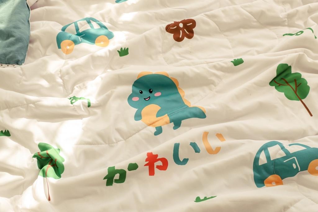 91家纺网 家纺一手货源 找家纺 慕尚 2025新款实拍水洗小花边夏被 5超酷熊