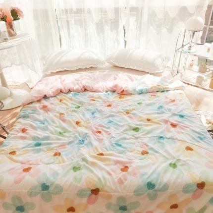 91家纺网 家纺一手货源 找家纺 （总）慕尚 2025新款实拍水洗小花边夏被