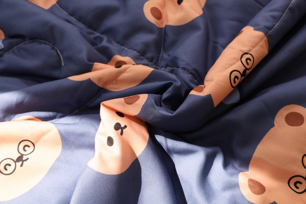 91家纺网 家纺一手货源 找家纺 慕尚 2025新款实拍水洗小花边夏被 小熊先生