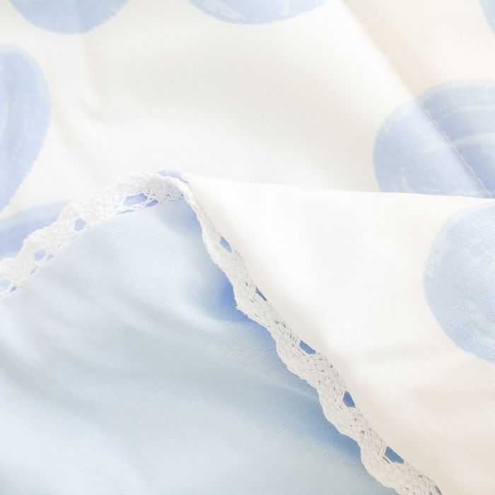 91家纺网 家纺一手货源 找家纺 慕尚 2025新款实拍水洗小花边夏被 幸运花