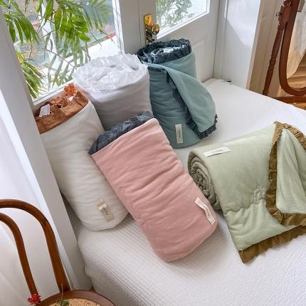 （总）有货 2022新款小森华夫格针织被夏凉被夏被空调被