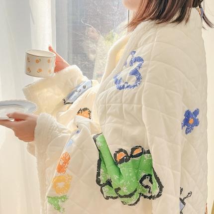 2022新款四季毯 彩虹恐龙