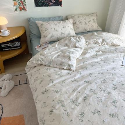 艾沁 2022新款全棉复古碎花四件套铃兰