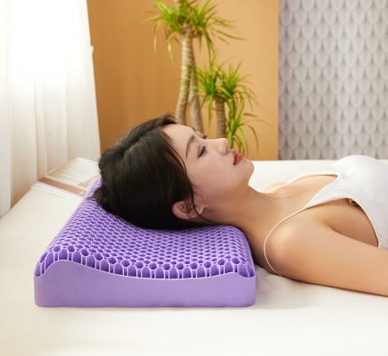 91家纺网 家纺一手货源 找家纺 TPE蜂窝果胶枕可水洗硅胶枕芯果冻枕【2.6公斤蜂窝款】