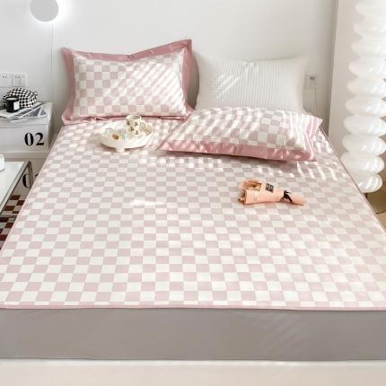 91家纺网 家纺一手货源 找家纺 （总）懒猫 2022新款800D提花冰丝床笠款凉席