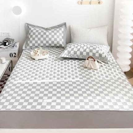 91家纺网 家纺一手货源 找家纺 （总）懒猫 2022新款800D提花冰丝床笠款凉席