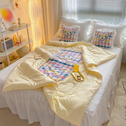 慕澄2022新款小清新花边款抱枕被直播赠品 格格花