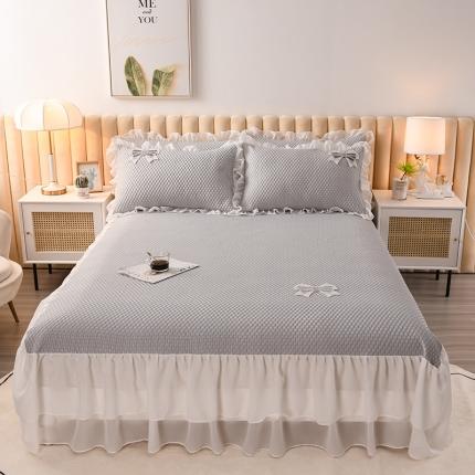 91家纺网 家纺一手货源 找家纺 昊川 2024新款凉感豆豆快速冷感凉席 冰豆豆-灰