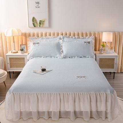 91家纺网 家纺一手货源 找家纺 昊川 2024新款凉感豆豆快速冷感凉席 冰豆豆-兰