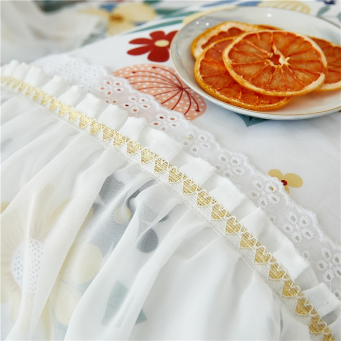 91家纺网 家纺一手货源 找家纺 亲亲公主 2025新款仙女款公主风蕾丝床裙四件套 漫享时光