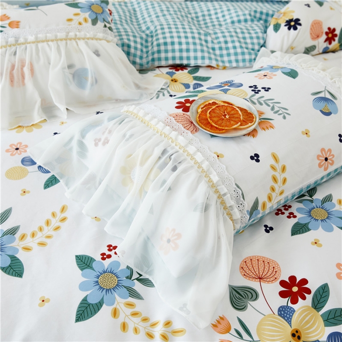 91家纺网 家纺一手货源 找家纺 亲亲公主 2025新款仙女款公主风蕾丝床裙四件套 漫享时光