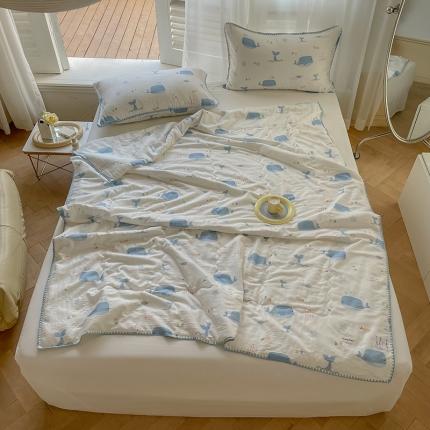 91家纺网 家纺一手货源 找家纺 （总）洋铭区 2022新款双层纱夏被