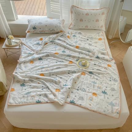 91家纺网 家纺一手货源 找家纺 （总）洋铭区 2022新款双层纱夏被