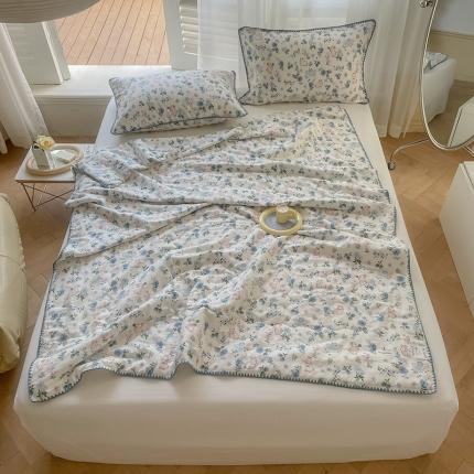 91家纺网 家纺一手货源 找家纺 （总）洋铭区 2022新款双层纱夏被