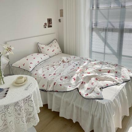 91家纺网 家纺一手货源 找家纺 （总）洋铭区 2022新款双层纱夏被