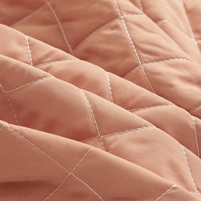 91家纺网 家纺一手货源 找家纺 网红馆 2025新款唯美蕾丝夹棉床裙四件套婉约佳人 爱玛橙