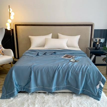 91家纺网 家纺一手货源 找家纺 （总）榻尚 2023新款纯色80天丝胶原蛋白夏被夏凉被 素