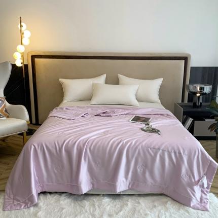 91家纺网 家纺一手货源 找家纺 （总）榻尚 2023新款纯色80天丝胶原蛋白夏被夏凉被 素