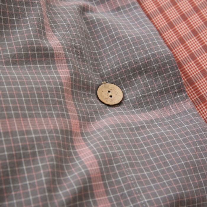 91家纺网 家纺一手货源 找家纺 榻尚 经典田园格子全棉色织水洗棉四件套 亦梵（灰粉）