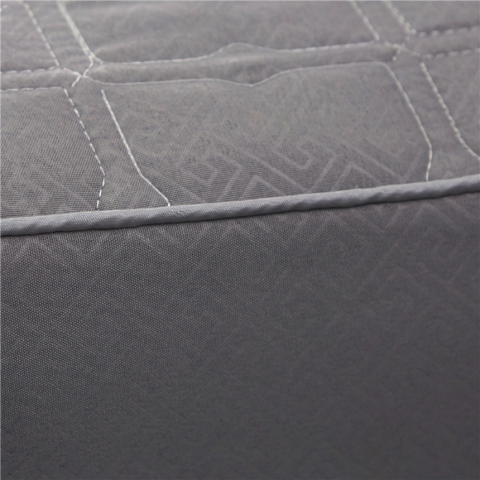 91家纺网 家纺一手货源 找家纺 雪云美 2022亲肤棉磨毛夹棉床笠全包床垫保护套黄金格-灰