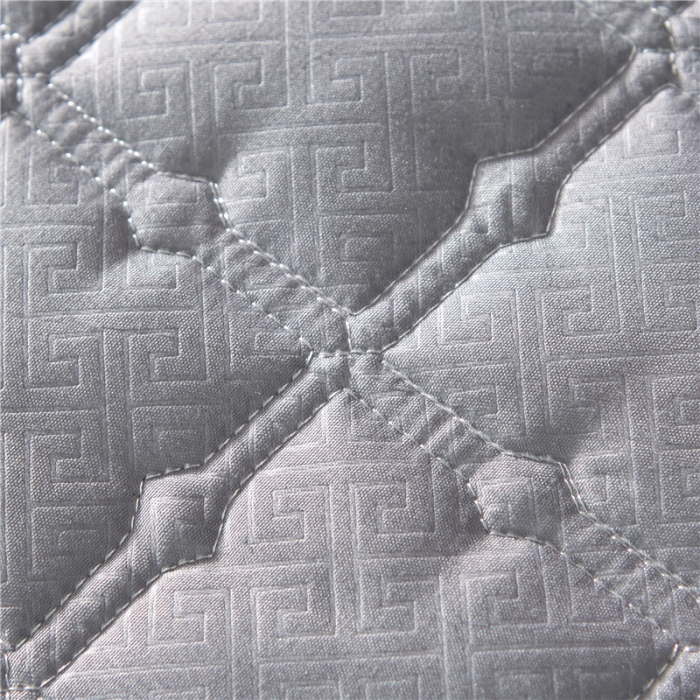 91家纺网 家纺一手货源 找家纺 雪云美 2022亲肤棉磨毛夹棉床笠全包床垫保护套黄金格-灰