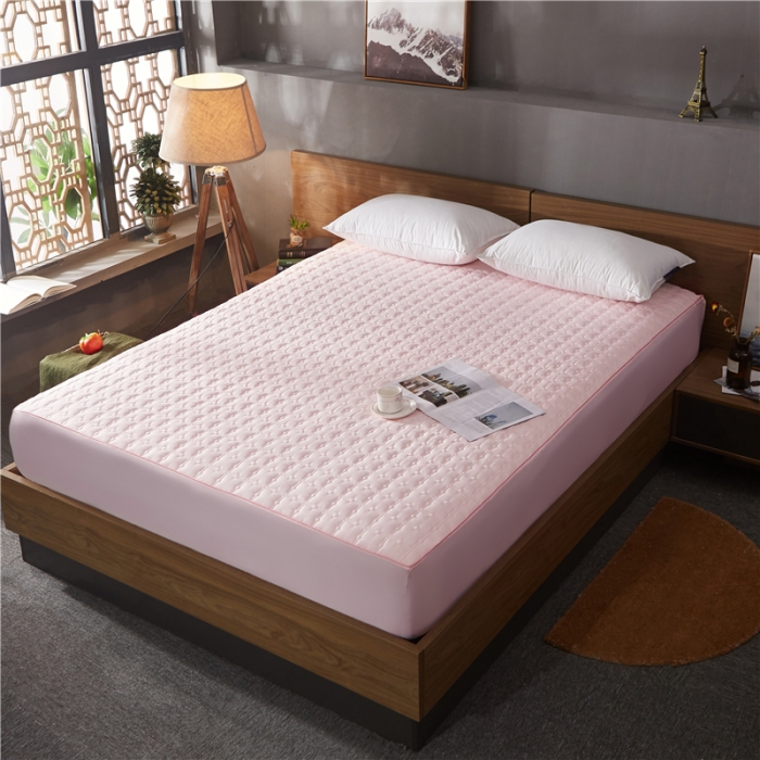 91家纺网 家纺一手货源 找家纺 雪云美 2022亲肤棉磨毛夹棉床笠全包床垫保护套黄金格-玉