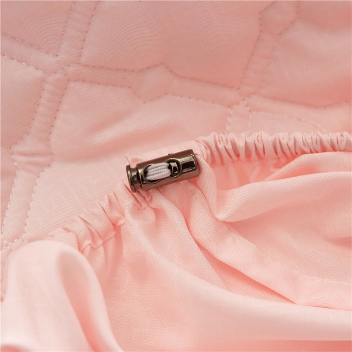 91家纺网 家纺一手货源 找家纺 雪云美 2022亲肤棉磨毛夹棉床笠全包床垫保护套黄金格-玉