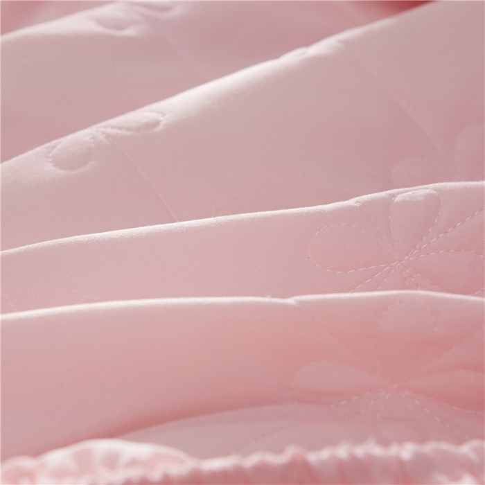 91家纺网 家纺一手货源 找家纺 雪云美 2022亲肤棉磨毛夹棉床笠全包床垫保护套四叶草-玉