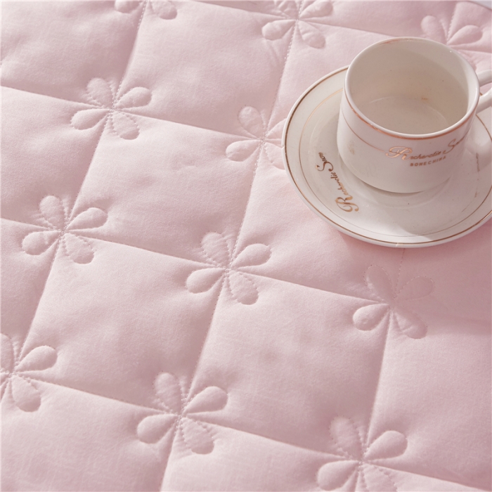 91家纺网 家纺一手货源 找家纺 雪云美 2022亲肤棉磨毛夹棉床笠全包床垫保护套四叶草-玉