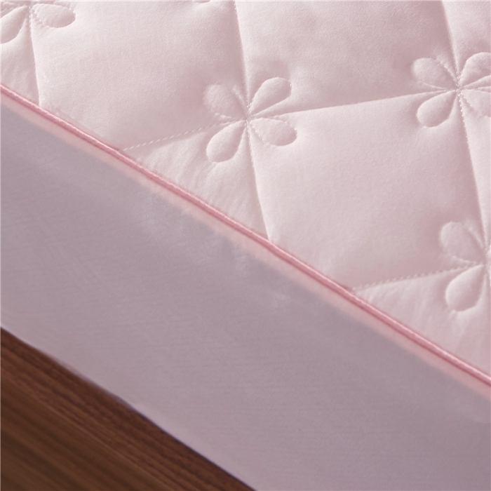 91家纺网 家纺一手货源 找家纺 雪云美 2022亲肤棉磨毛夹棉床笠全包床垫保护套四叶草-玉