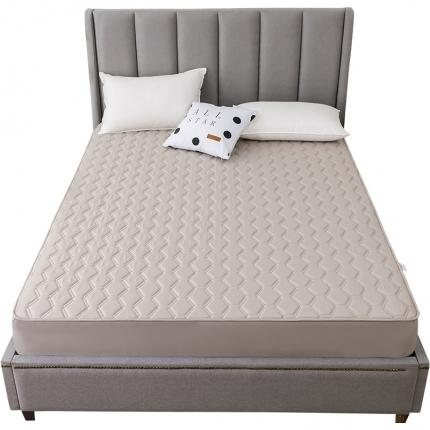 雪云美全棉纯色抗菌防螨夹棉床笠133*72纯棉可定制灰色