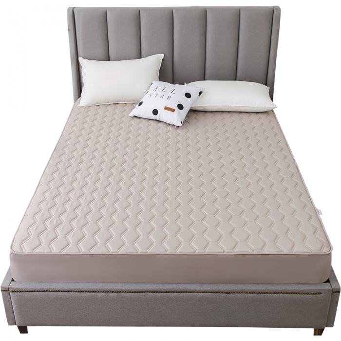 91家纺网 家纺一手货源 找家纺 雪云美全棉纯色抗菌防螨夹棉床笠133*72纯棉可定制灰色