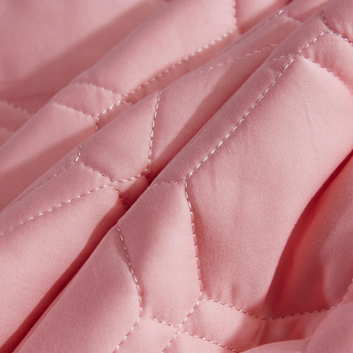 91家纺网 家纺一手货源 找家纺 雪云美全棉纯色抗菌防螨夹棉床笠133*72纯棉可定制玉色