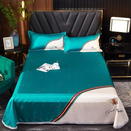 91家纺网 家纺一手货源 找家纺 （总）艺玲 2022新款大版印花冰丝凉席三件套