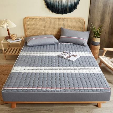 91家纺网 家纺一手货源 找家纺 总-雪云美2022新款A类全棉色织水洗棉夹棉单床笠床罩可定制