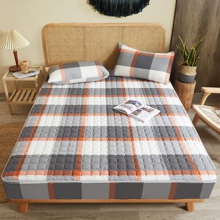 91家纺网 家纺一手货源 找家纺 总-雪云美2022新款A类全棉色织水洗棉夹棉单床笠床罩可定制