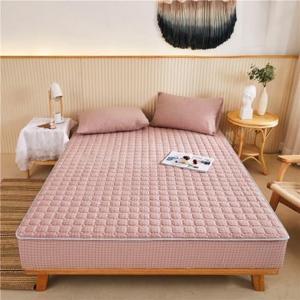 91家纺网 家纺一手货源 找家纺 总-雪云美2022新款A类全棉色织水洗棉夹棉单床笠床罩可定制