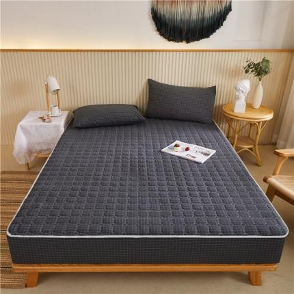 91家纺网 家纺一手货源 找家纺 总-雪云美2022新款A类全棉色织水洗棉夹棉单床笠床罩可定制