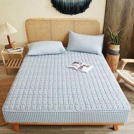 91家纺网 家纺一手货源 找家纺 总-雪云美2022新款A类全棉色织水洗棉夹棉单床笠床罩可定制