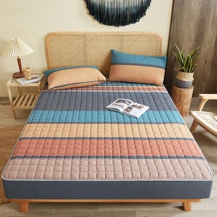 91家纺网 家纺一手货源 找家纺 总-雪云美2022新款A类全棉色织水洗棉夹棉单床笠床罩可定制