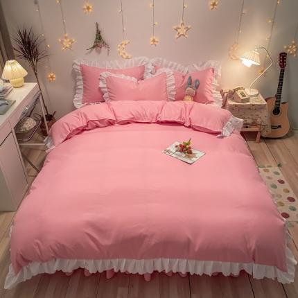 91家纺网 家纺一手货源 找家纺 （总）艺玲 2022新款韩版公主风蕾丝花边四件套