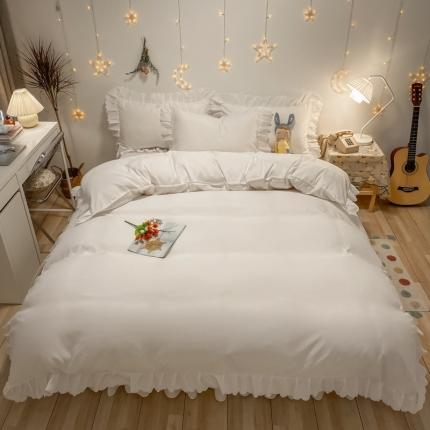 91家纺网 家纺一手货源 找家纺 （总）艺玲 2022新款韩版公主风蕾丝花边四件套