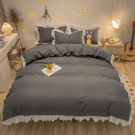 91家纺网 家纺一手货源 找家纺 （总）艺玲 2022新款韩版公主风蕾丝花边四件套