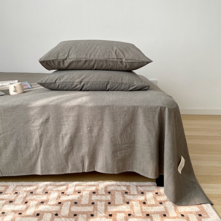 91家纺网 家纺一手货源 找家纺 （总）北欧良品 色织水洗棉枕套纯棉全棉枕套一对拍2 单只装