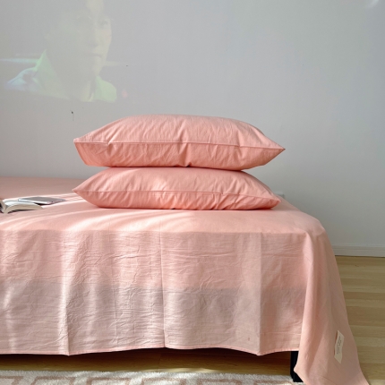 91家纺网 家纺一手货源 找家纺 （总）北欧良品 色织水洗棉枕套纯棉全棉枕套一对拍2 单只装