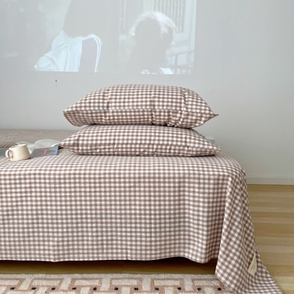 91家纺网 家纺一手货源 找家纺 （总）北欧良品 色织水洗棉枕套纯棉全棉枕套一对拍2 单只装