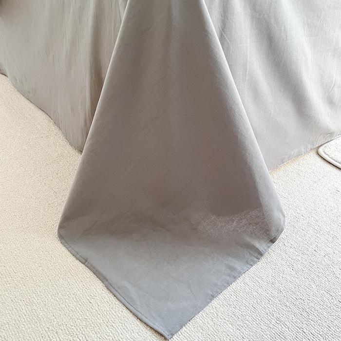 91家纺网 家纺一手货源 找家纺 2022爆款全棉水洗棉贝壳边夏被及夏被四件套 浅灰