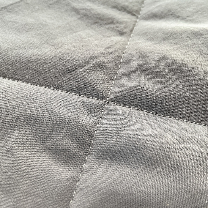 91家纺网 家纺一手货源 找家纺 2022爆款全棉水洗棉贝壳边夏被及夏被四件套 浅灰