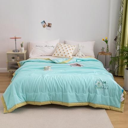 91家纺网 家纺一手货源 找家纺 （总）芯恋 2025直播爆款水洗凉感简约ins素色凉眠夏被