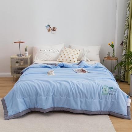 91家纺网 家纺一手货源 找家纺 （总）芯恋 2025直播爆款水洗凉感简约ins素色凉眠夏被